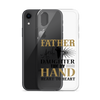 Father And Daughter Tide By Hand Heart To Heart Clear Case for iPhone®