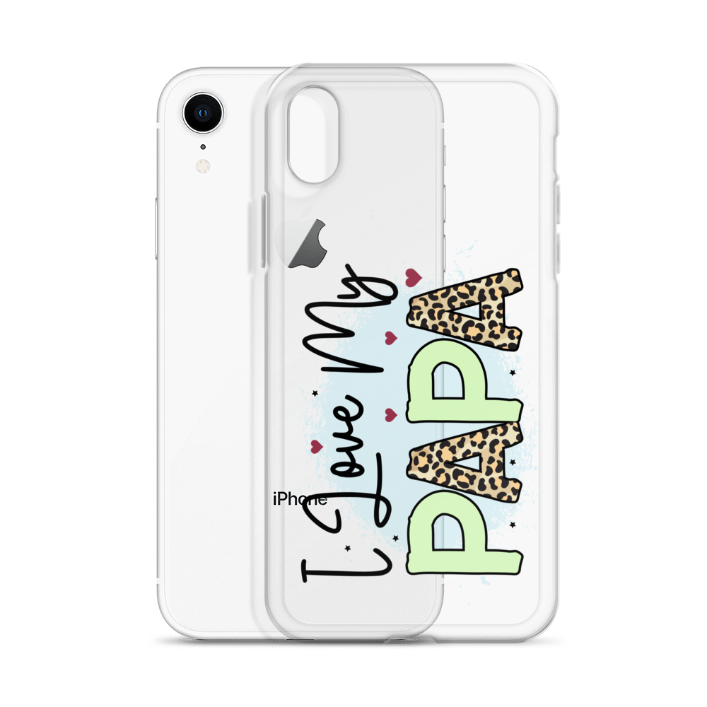 I Love My Papa Clear Case for iPhone®