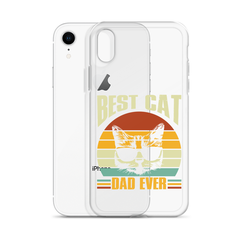 Best Cat Dad Ever Clear Case for iPhone®