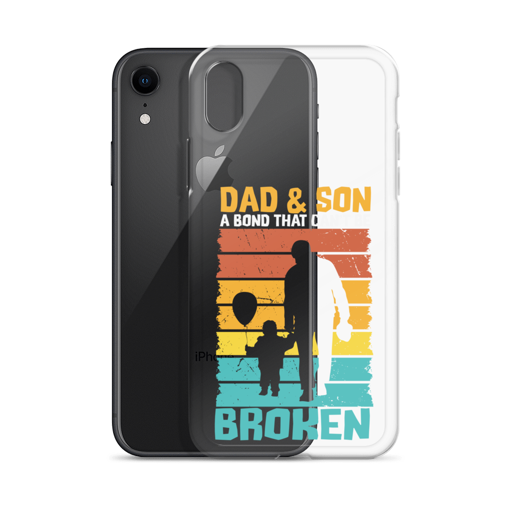 Dad And Son A Bond that can't Be Broken Clear Case for iPhone®