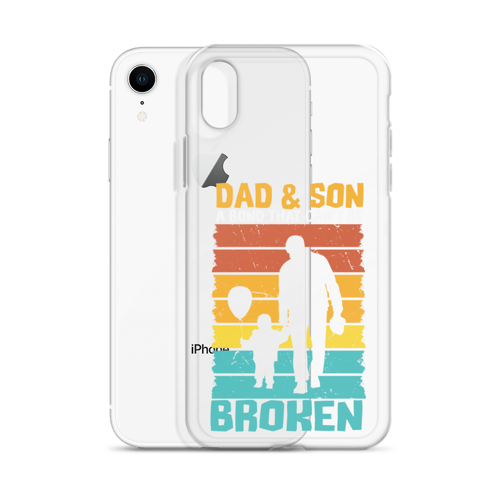 Dad And Son A Bond that can't Be Broken Clear Case for iPhone®