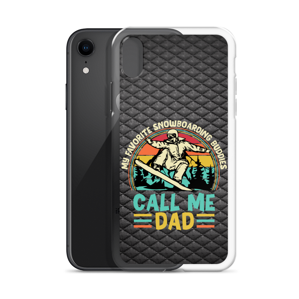 My Favorite Snowboarding Buddies Call Me Dad Clear Case for iPhone®