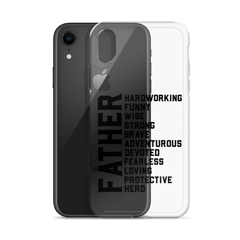 Father Hardworking funny Wise Strong Clear Case for iPhone®