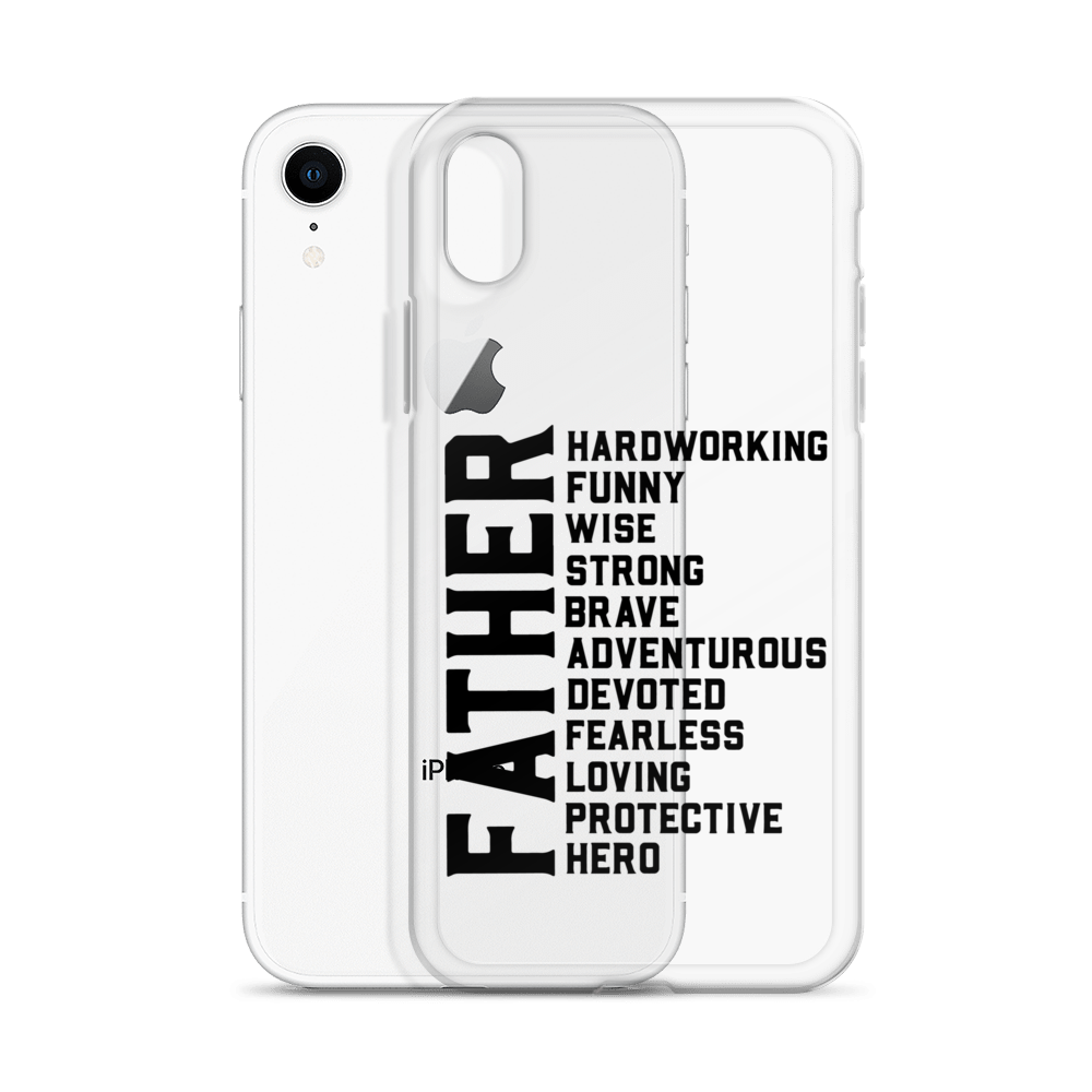 Father Hardworking funny Wise Strong Clear Case for iPhone®