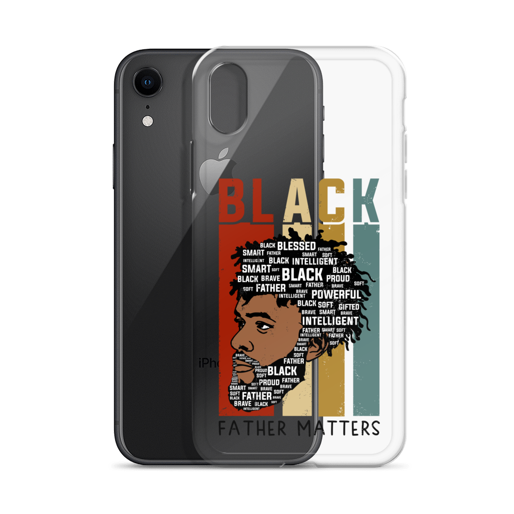 Black Father Matters Clear Case for iPhone®