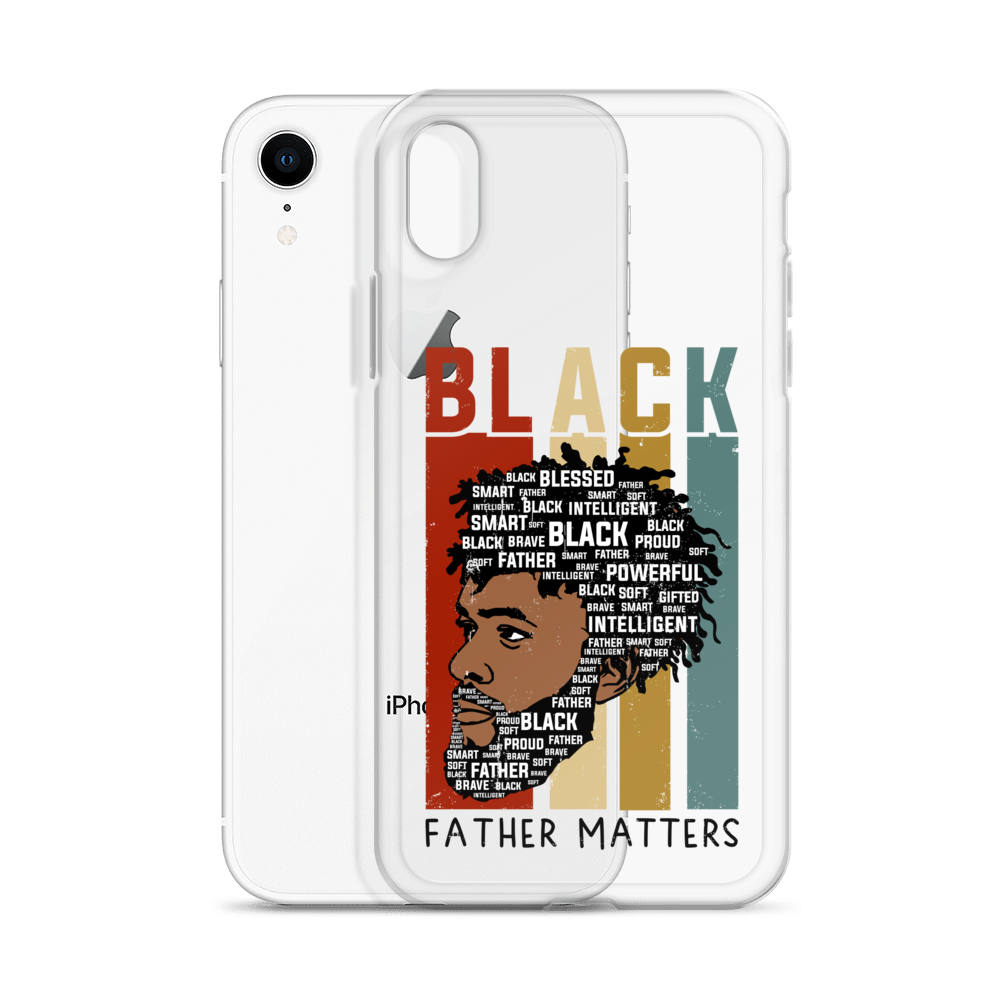 Black Father Matters Clear Case for iPhone®