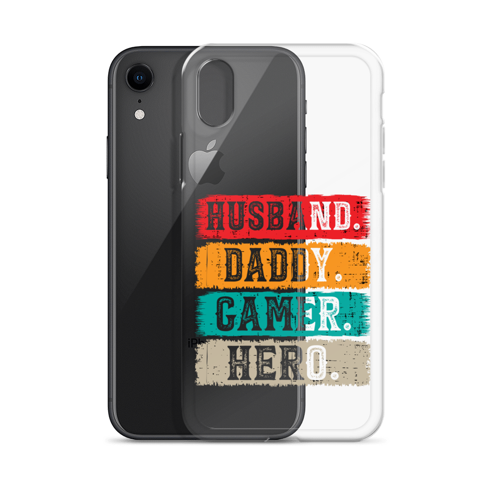 Husband, Daddy, Gamer, Hero Clear Case for iPhone®