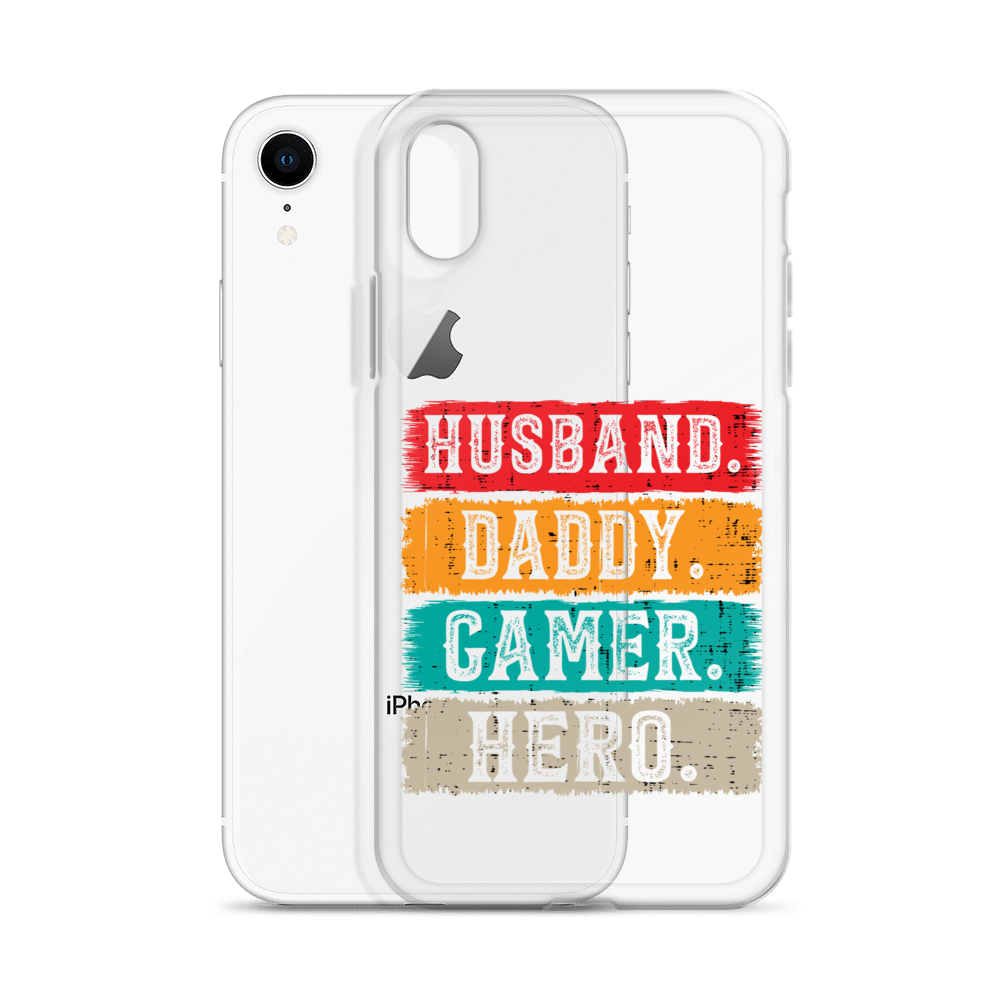 Husband, Daddy, Gamer, Hero Clear Case for iPhone®