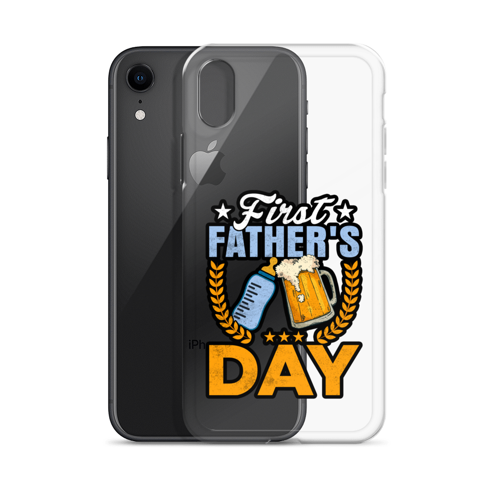 Father's First Day Clear Case for iPhone®