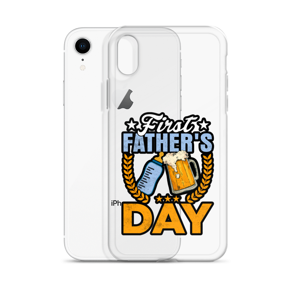 Father's First Day Clear Case for iPhone®