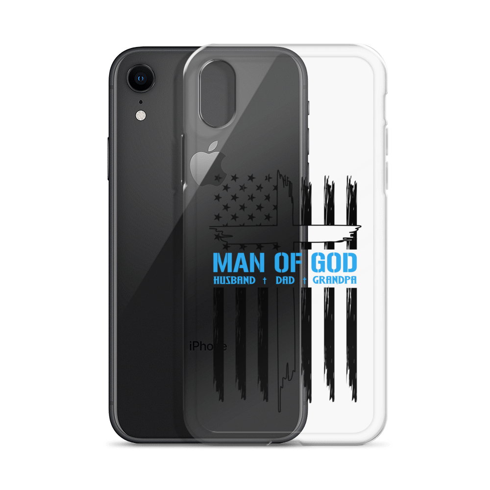 Man Of God Husband Dad Grandpa Clear Case for iPhone®