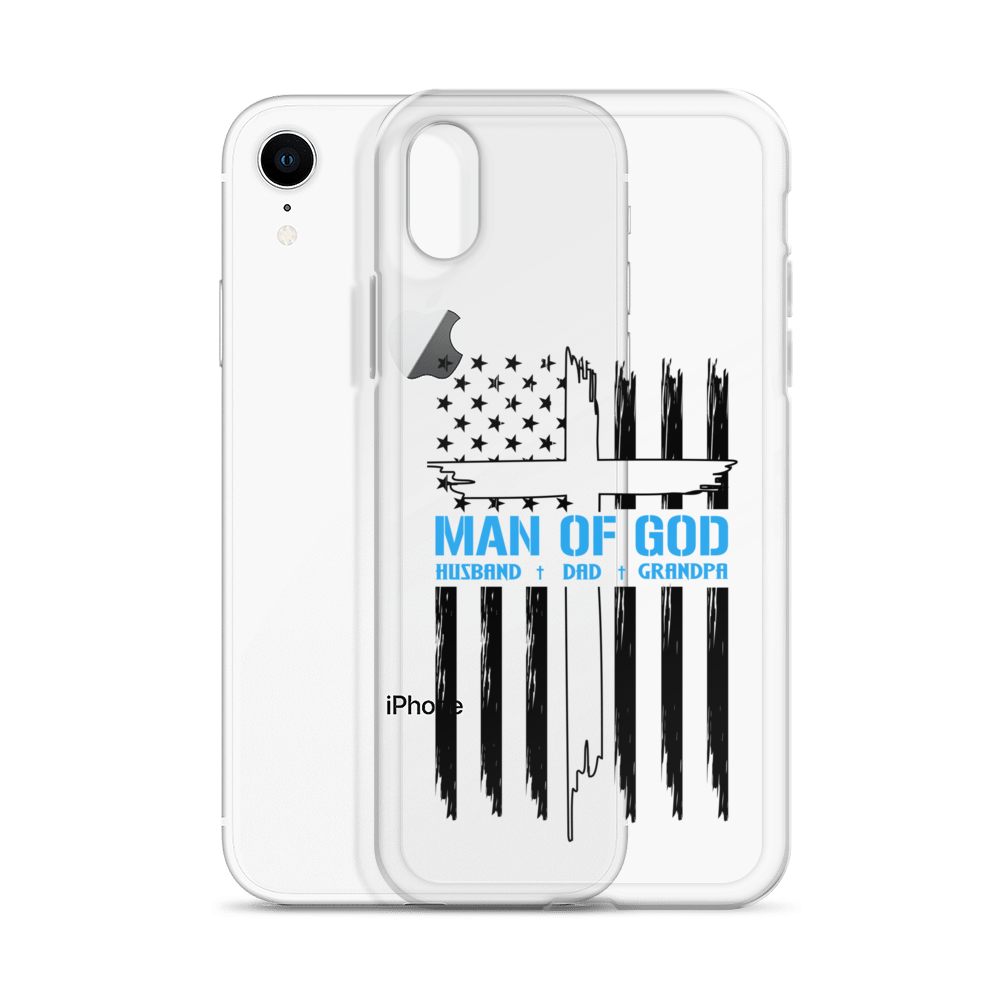 Man Of God Husband Dad Grandpa Clear Case for iPhone®