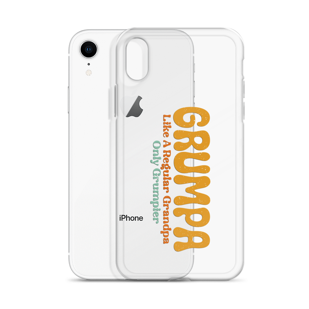 Grumpa Like A Regular Grandpa Only Geumpier Clear Case for iPhone®