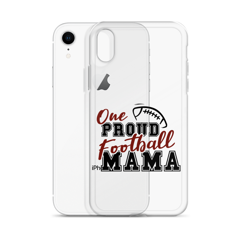 One Proud Football Mom Clear Case for iPhone®