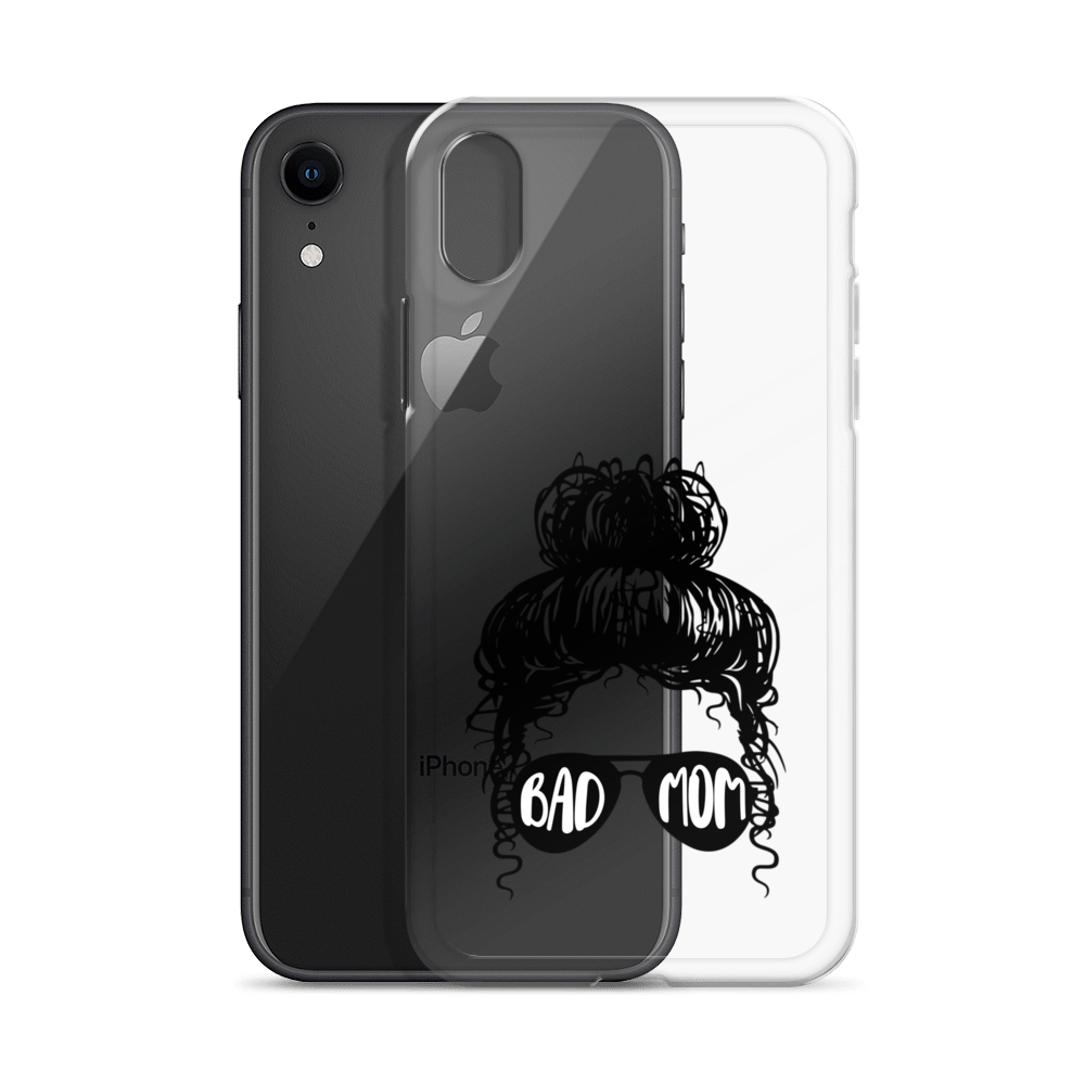 Bad Mom Messy Bun Clear Case for iPhone®