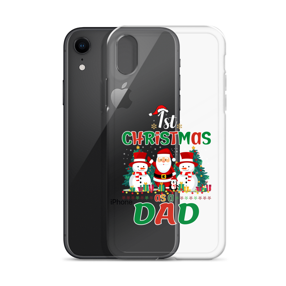 1st Christmas As A Dad Clear Case for iPhone®