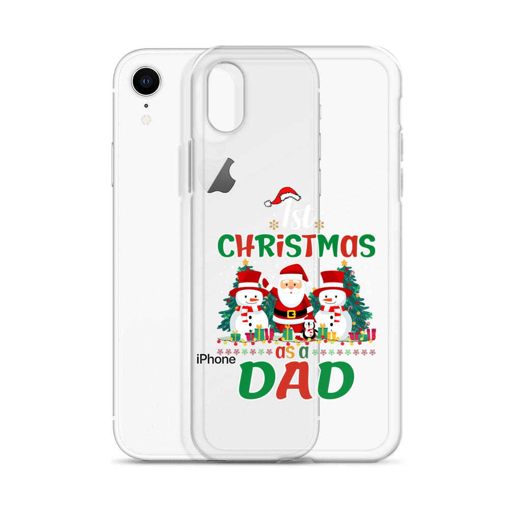 1st Christmas As A Dad Clear Case for iPhone®