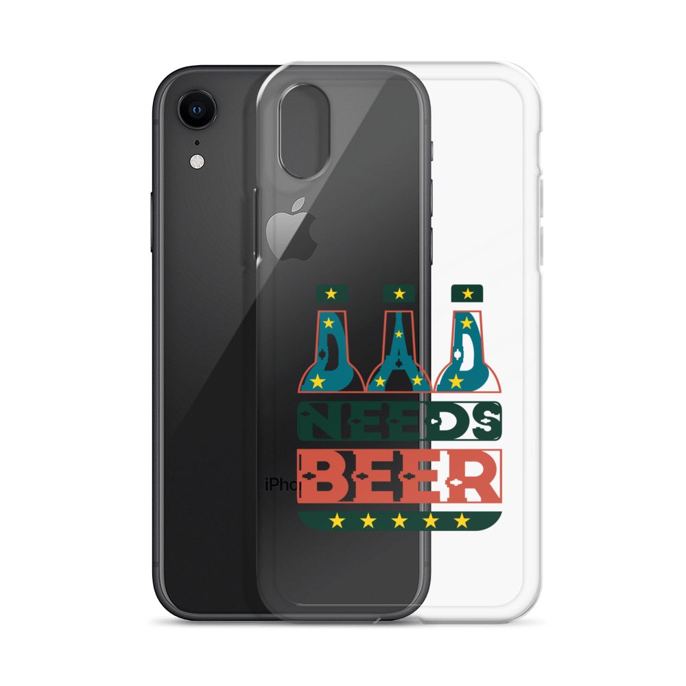 Dad Needs Beer Clear Case for iPhone®