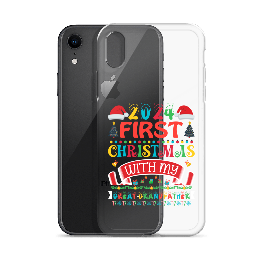 2024 My First Christmas With My Great Grandfather Clear Case for iPhone®