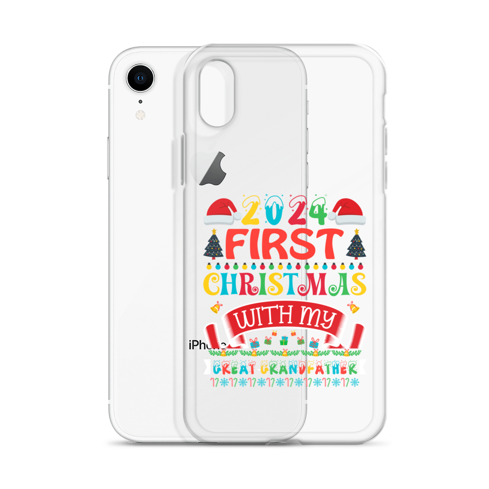 2024 My First Christmas With My Great Grandfather Clear Case for iPhone®