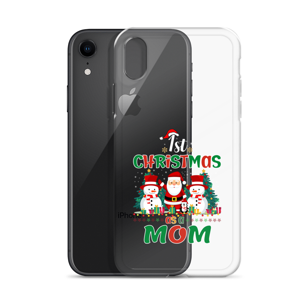 1st Christmas As A Mom Clear Case for iPhone®