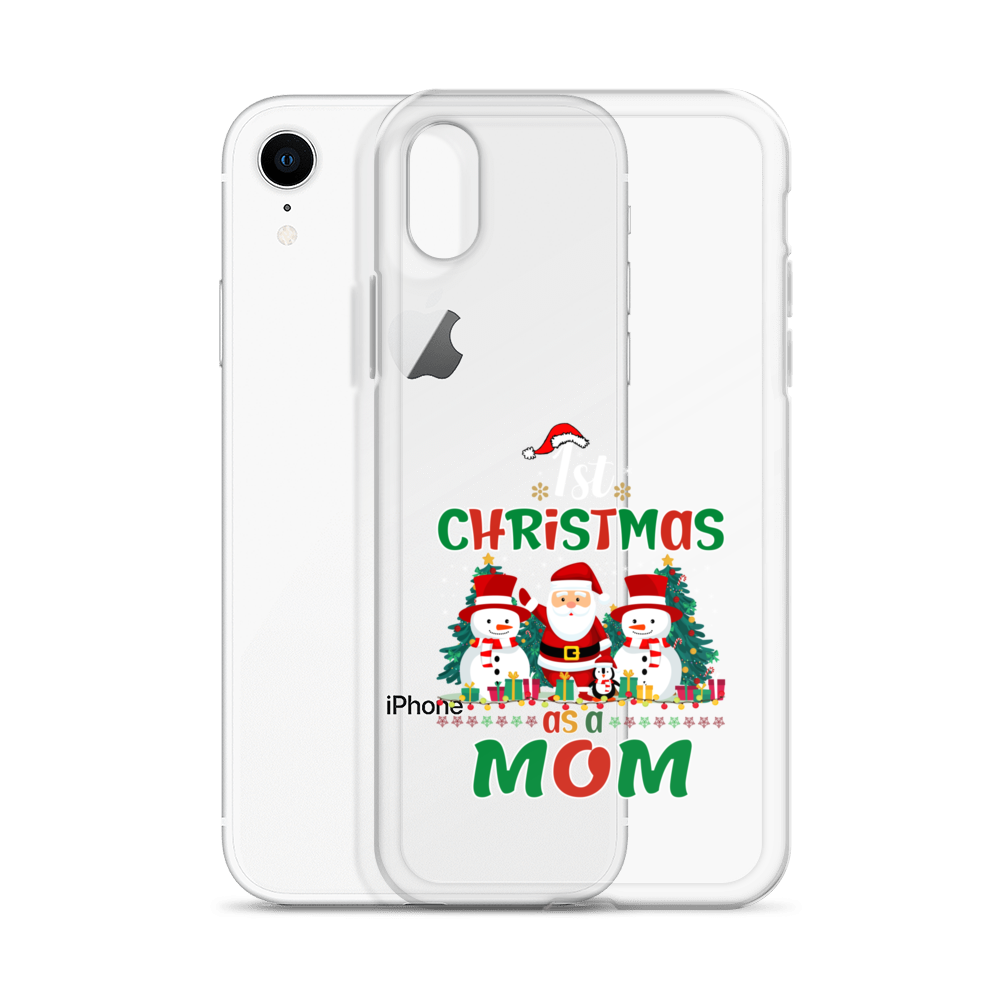 1st Christmas As A Mom Clear Case for iPhone®