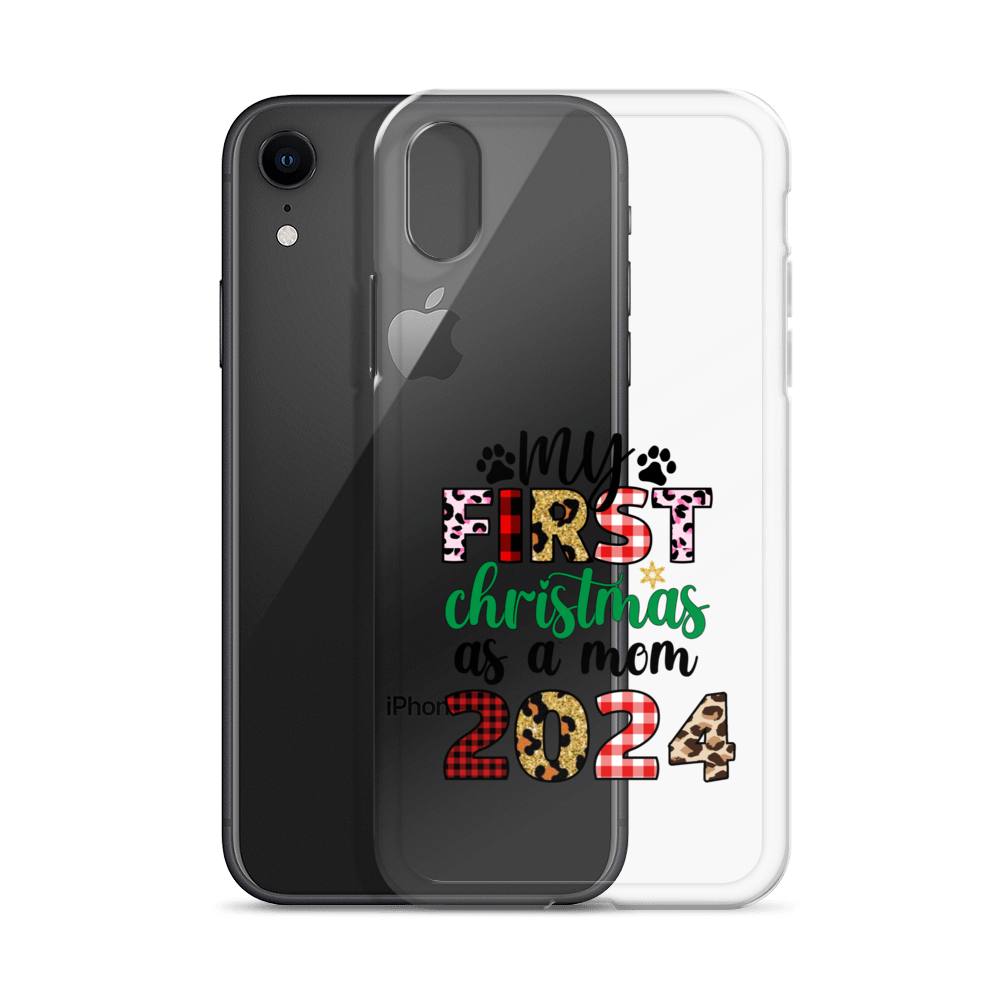 My First Christmas As A mom 2024 Clear Case for iPhone®