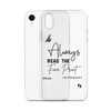 Always Read The Fine Print I'm Pregnant Clear Case for iPhone®