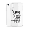 Eating Donuts For Two Funny Pregnant Mom Clear Case for iPhone®