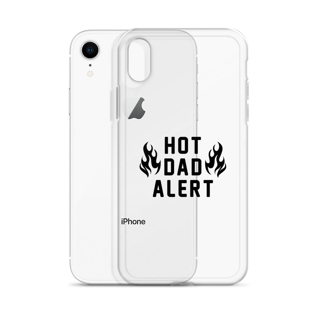 Hot Dad Alert Clear Case for iPhone®