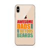 Awesome Dads Tattoos Beards Clear Case for iPhone®