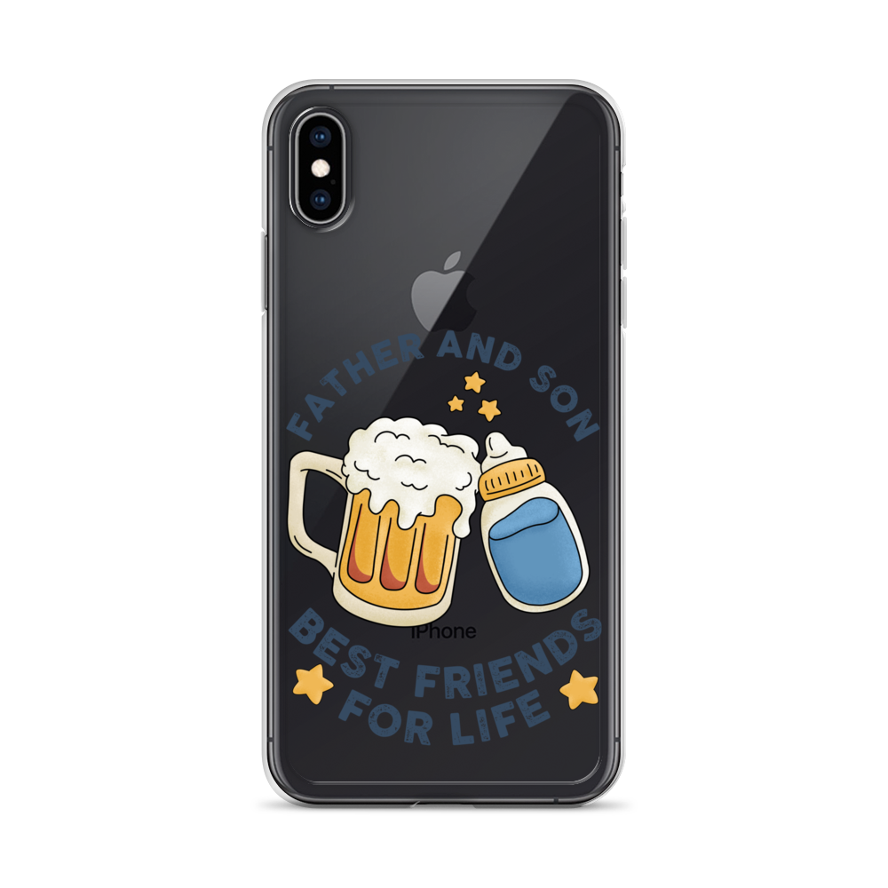 Father And Son Best Friends For Life Clear Case for iPhone®