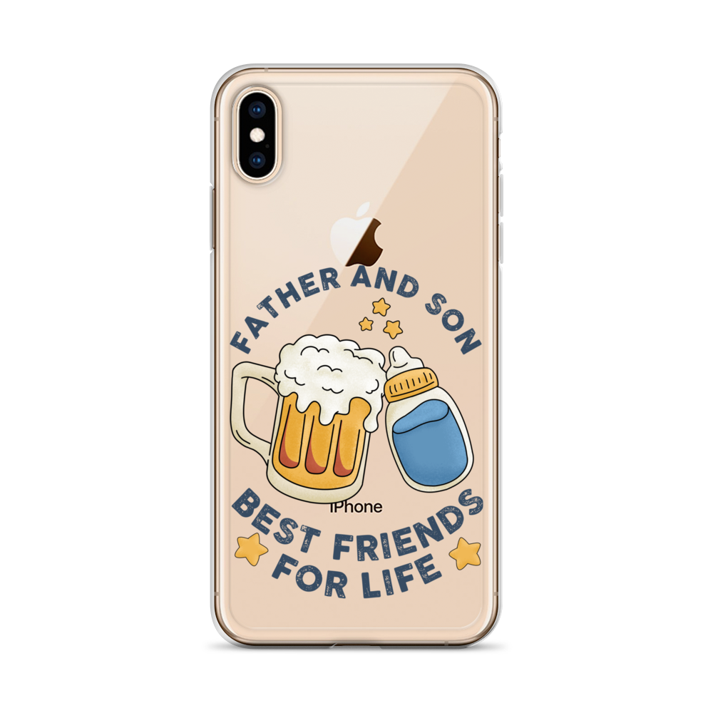 Father And Son Best Friends For Life Clear Case for iPhone®