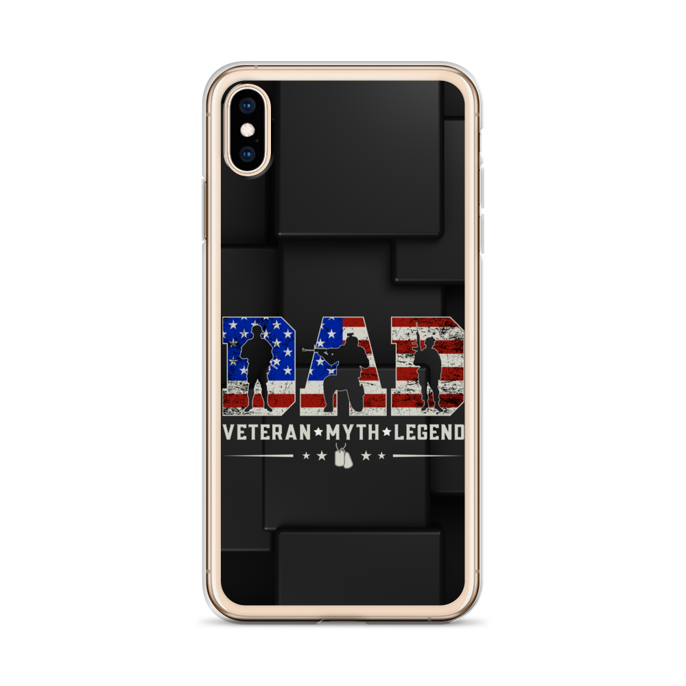 Dad Veteran Myth Legend Clear Case for iPhone®