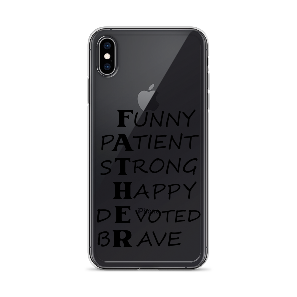 Funny Patient Strong Happy Devoted Brave Clear Case for iPhone®