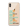 Brave Hero Kind Protector Smart Fun Hardworking Best Loving Supportive Friend Understanding Father Clear Case for iPhone®