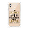 Father And Daughter Tide By Hand Heart To Heart Clear Case for iPhone®