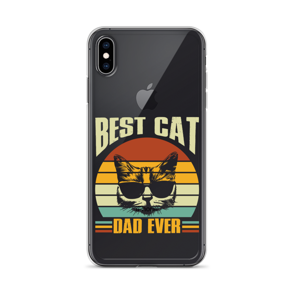 Best Cat Dad Ever Clear Case for iPhone®