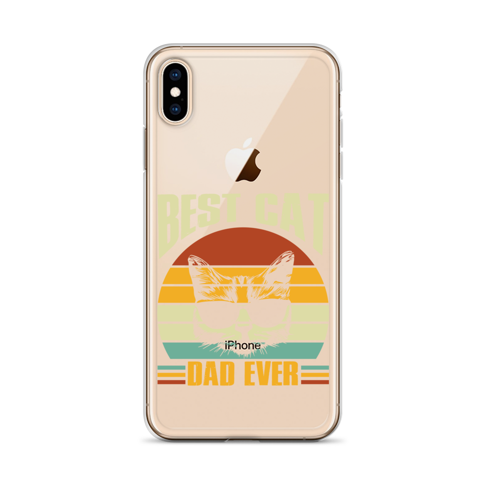 Best Cat Dad Ever Clear Case for iPhone®