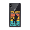 Dad And Son A Bond that can't Be Broken Clear Case for iPhone®