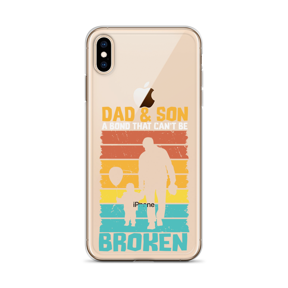 Dad And Son A Bond that can't Be Broken Clear Case for iPhone®