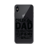 Cheer Dad Th Only Thing I Flip Is My Wallet Clear Case for iPhone®