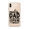 Cheer Dad Th Only Thing I Flip Is My Wallet Clear Case for iPhone®