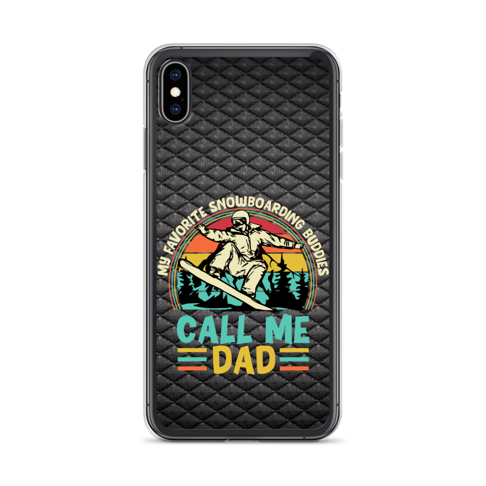 My Favorite Snowboarding Buddies Call Me Dad Clear Case for iPhone®