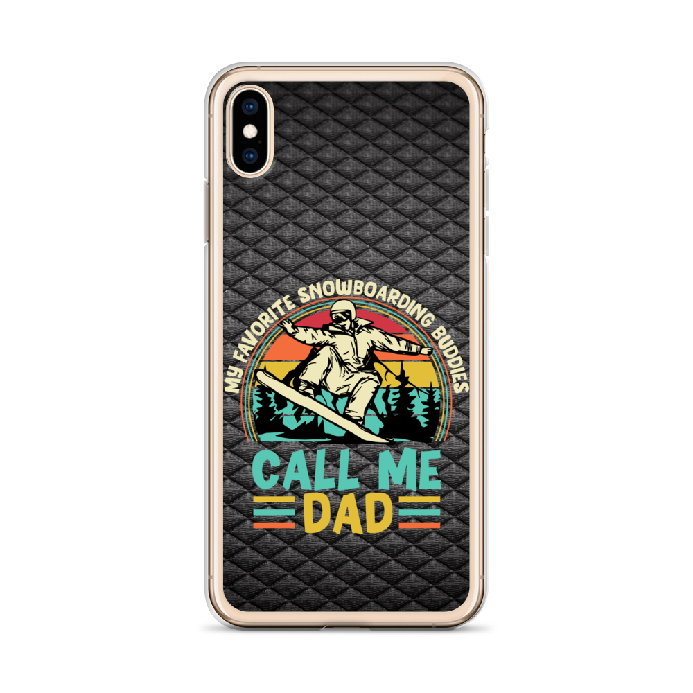 My Favorite Snowboarding Buddies Call Me Dad Clear Case for iPhone®