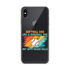 Softball Dad Like A Baseball Dad But With Bigger Balls Clear Case for iPhone®