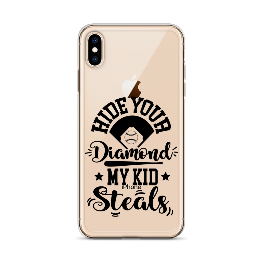 Hide Your Diamond My Kid Steals Clear Case for iPhone®