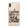 I Teach My Kid To Hit And Steal Clear Case for iPhone®