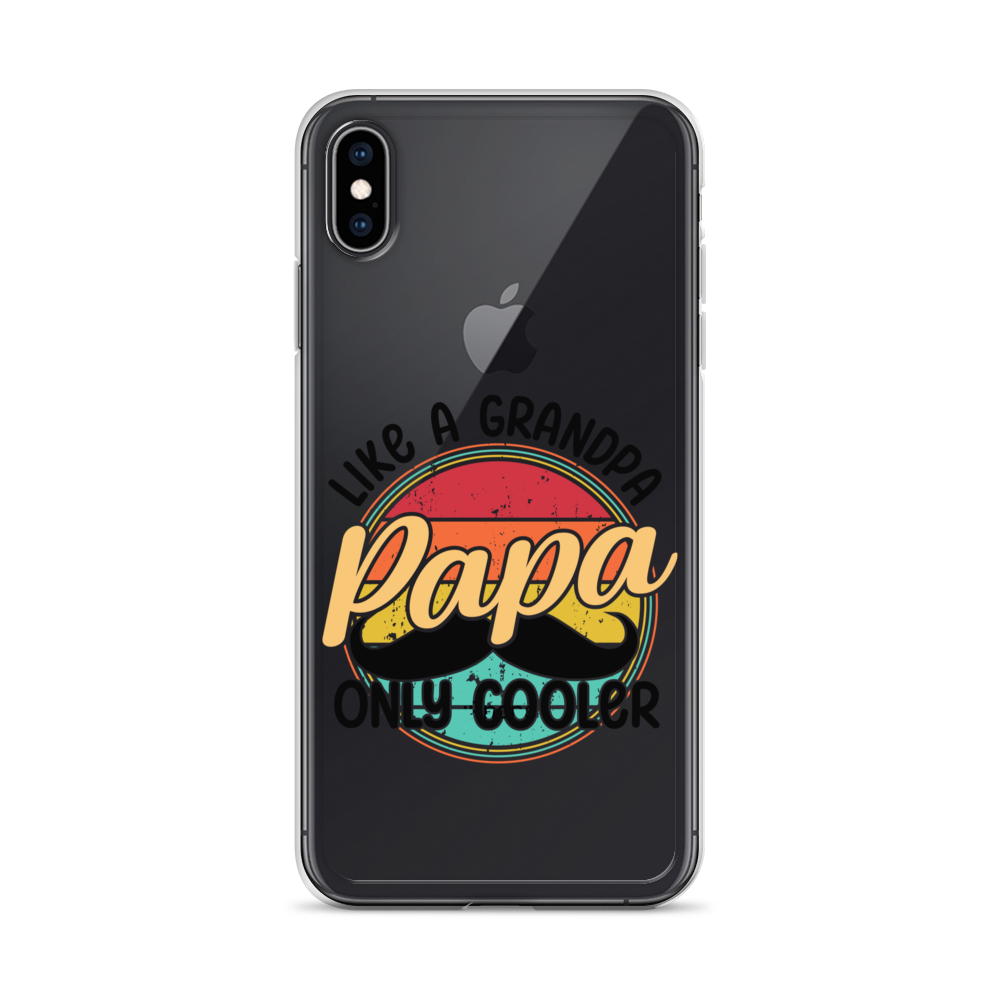 Papa Like A Grandpa Only Cooler Clear Case for iPhone®