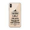 Dad Best Number 1 The Man The Myth The Legend Clear Case for iPhone®